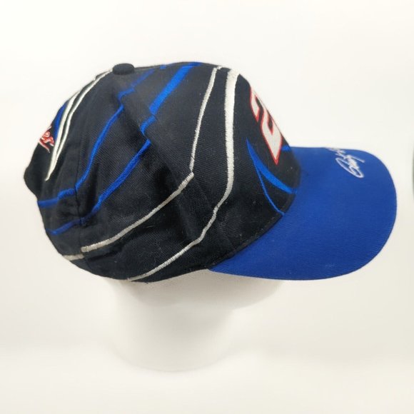 Vintage Miller Racing Swirl CFS 1990s Rusty Wallace NASCAR Hat Snapback Cap - Picture 2 of 6